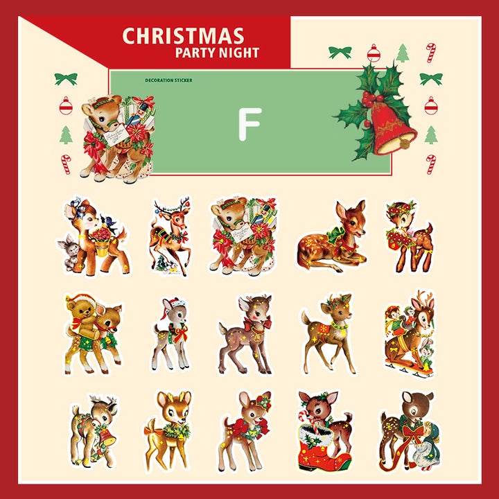 Christmas deer stickers
