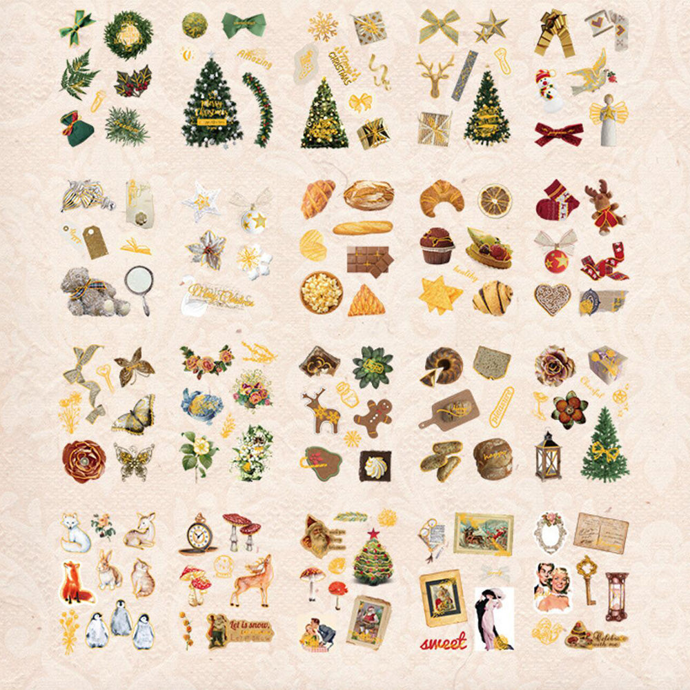 Christmas Pre-cut Sticker Book for Scrapbooking and Card Making Gift – ViVi  Stationery