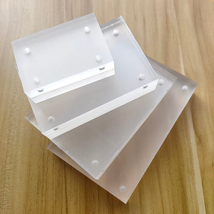 clear acrylic blocks with various size