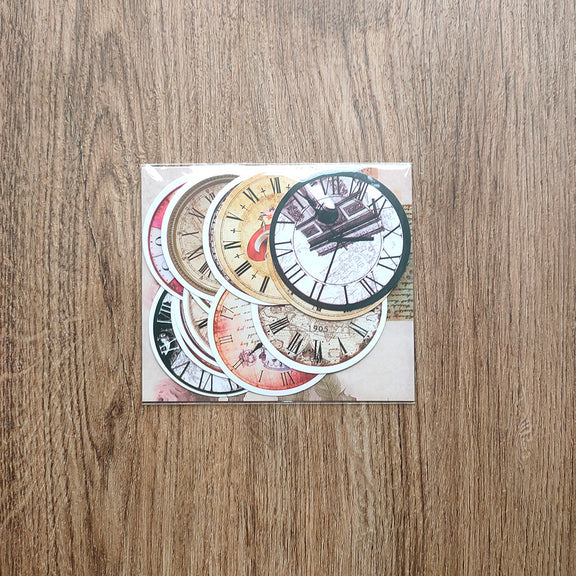 Vintage Style Decorative Clock Face Stickers ViVi Stationery
