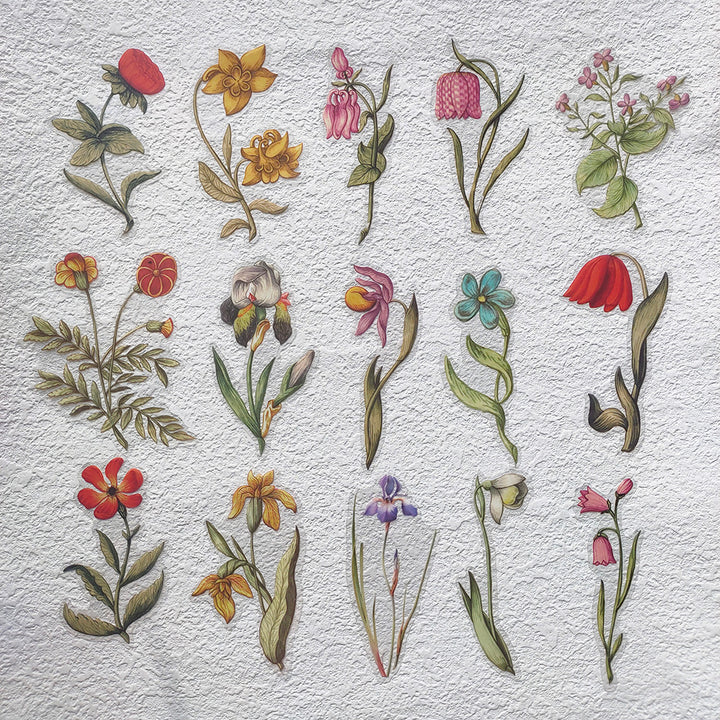 flower stickers for journal