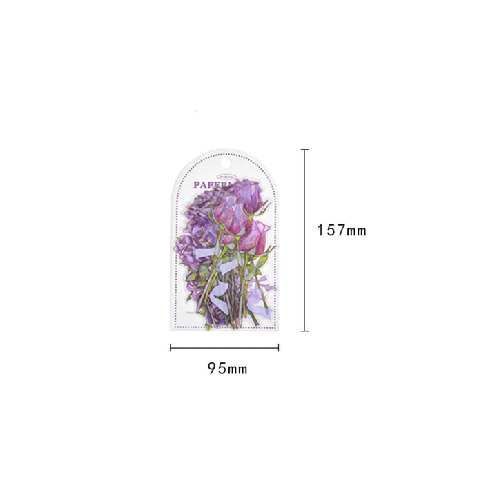 flower stickers package size