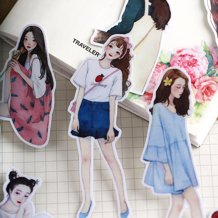 girl stickers for art journal