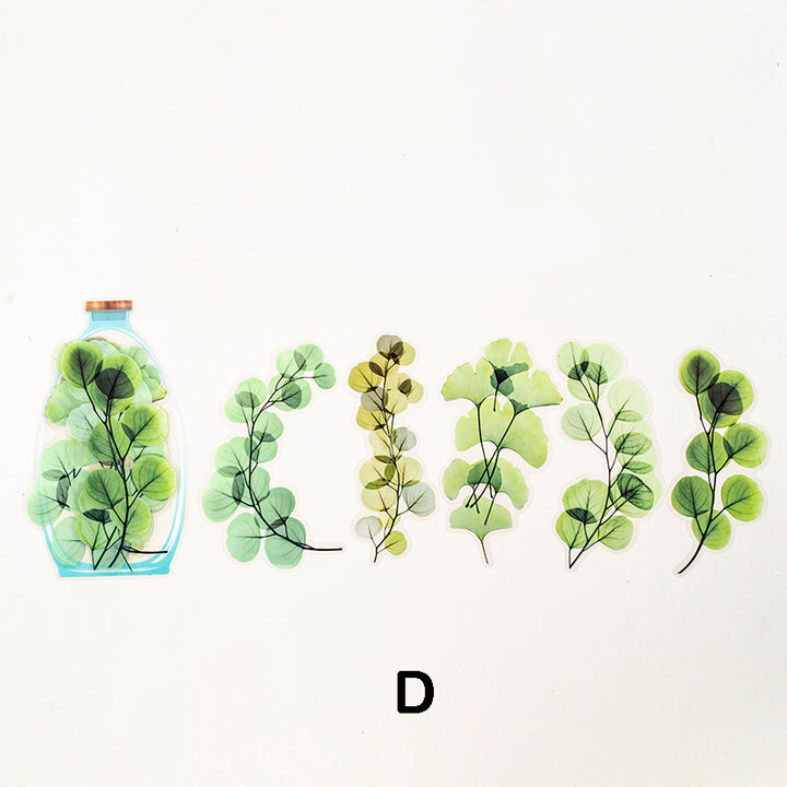 green plant sticker for art journal