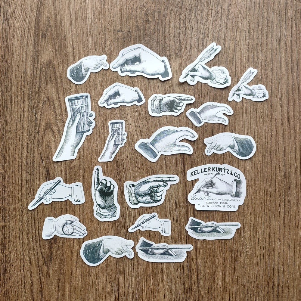 Vintage Style Decorative Hand Sticker For Scrapbooking Journal – ViVi ...
