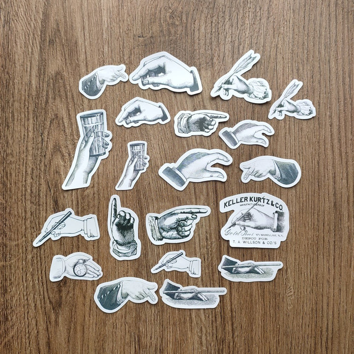 Vintage Style Decorative Hand Sticker For Scrapbooking Journal – ViVi ...