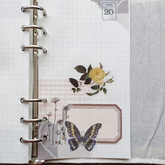 Vellum Flower Stickers for Scrapbooking and Journal ViVi Stationery