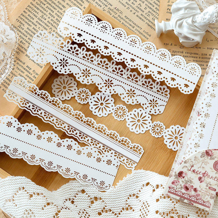 lace die cut paper