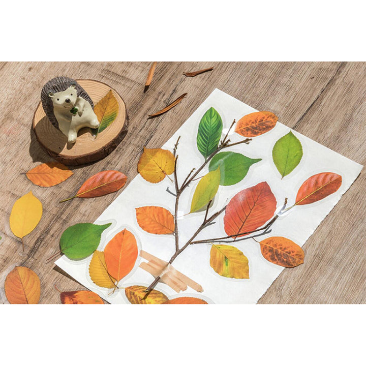 colorful leaf stickers