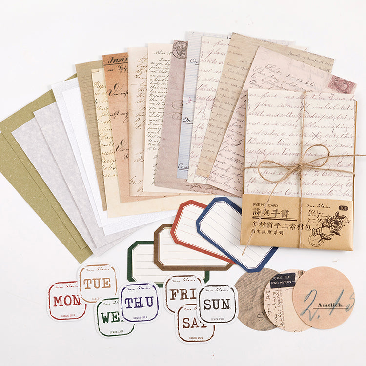 4-14PCS Vintage Paper Pad Scrapbooking DIY Planner Card Junk Journal Album  Craft