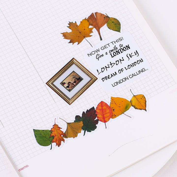 autumn leaf stickers for scrapbooking