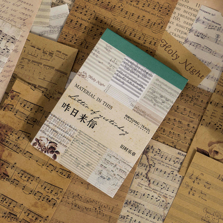 retro sheet music paper for journaling