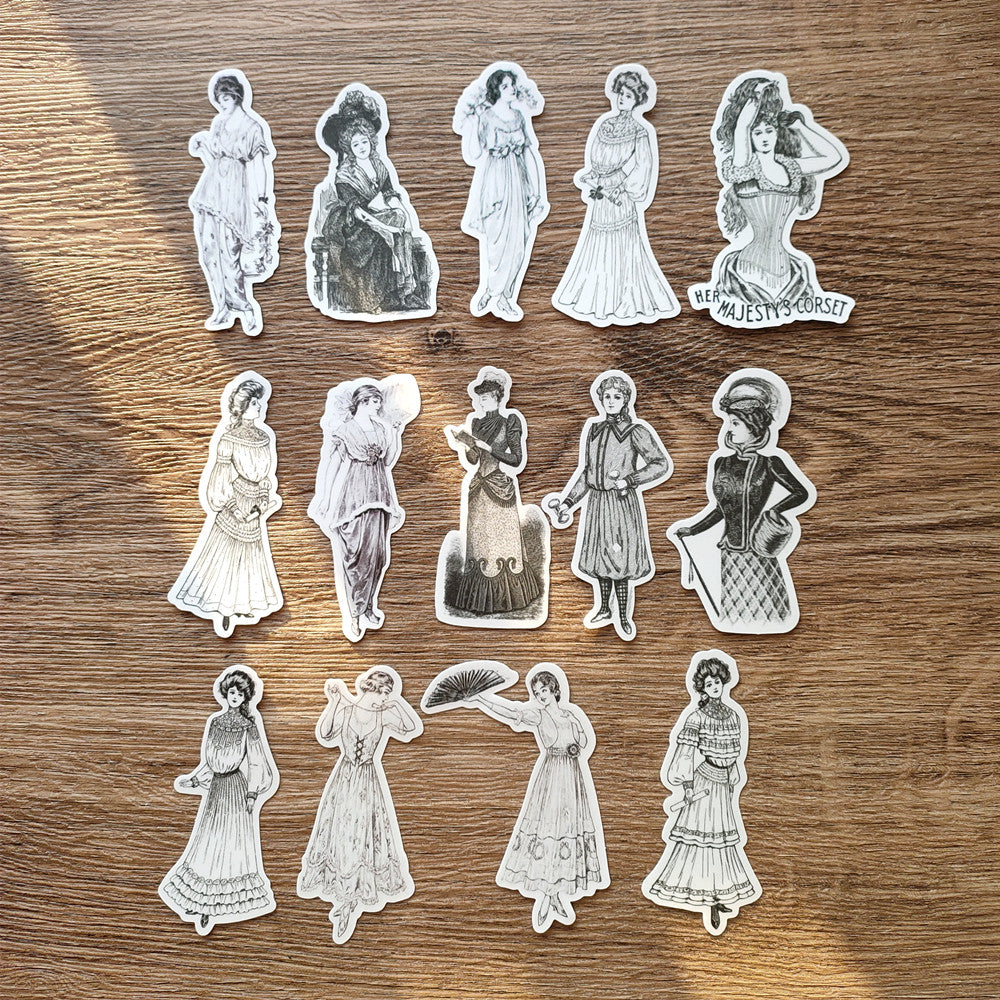 Dutch Lady Sticker Vintage European Lady Stickers for Junk Journal and Scrapbooking – ViVi ...