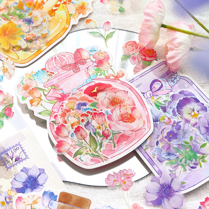 flower stickers for card making