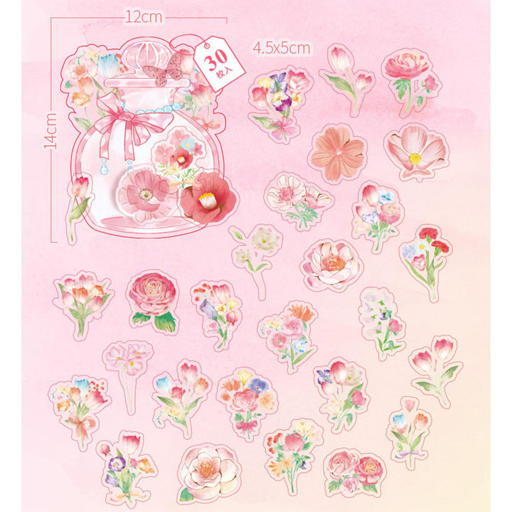 self adhesive flower stickers