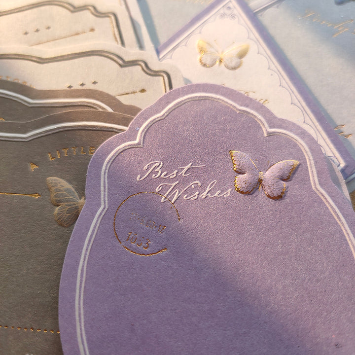 embossed butterfly scrapbook paper