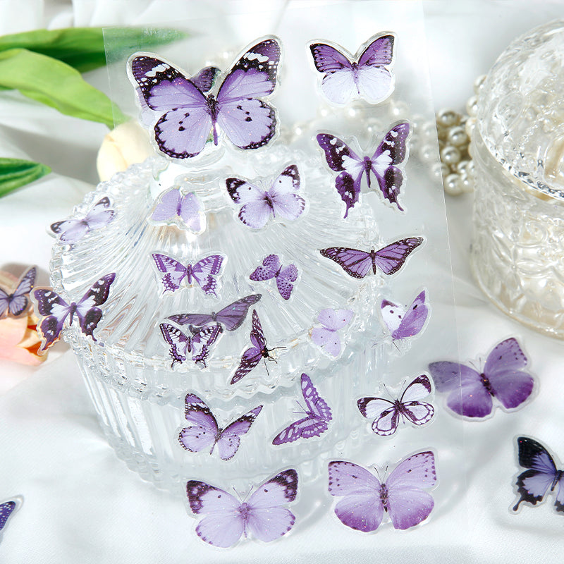 Moore Crystal Epoxy Resin Butterfly Stickers for Scrapbook and