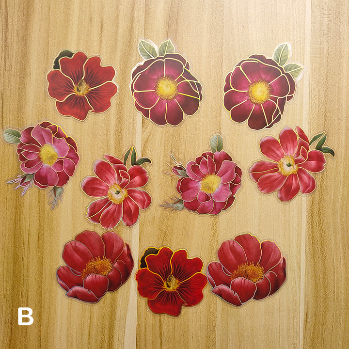 Hempflower Sticker GOOD DAY Blooming Flower Stickers for Scrapbooking and Art Journal ...