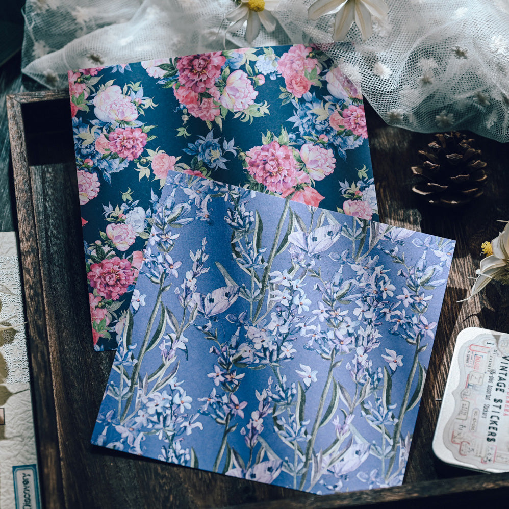 JU Vintage Flower Scrapbook Paper Pad – ViVi Stationery