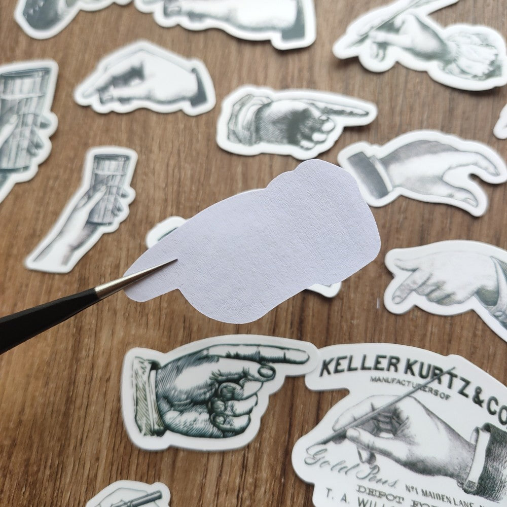 Vintage Style Decorative Hand Sticker For Scrapbooking Journal – ViVi ...