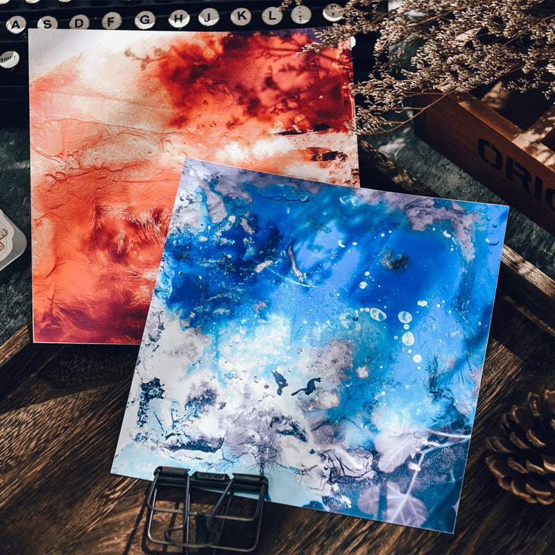 Water Ripples Scrapbook Paper Pad for Art Journal and Junk Journal