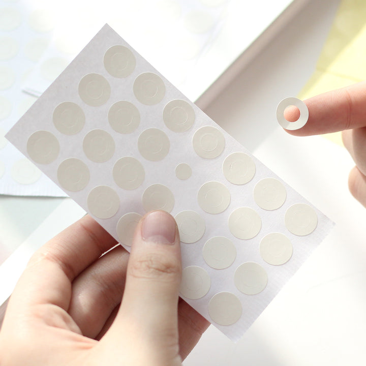280pcs Hole Punch Reinforcement Stickers Labels Loose-leaf Paper Hole  Stickers