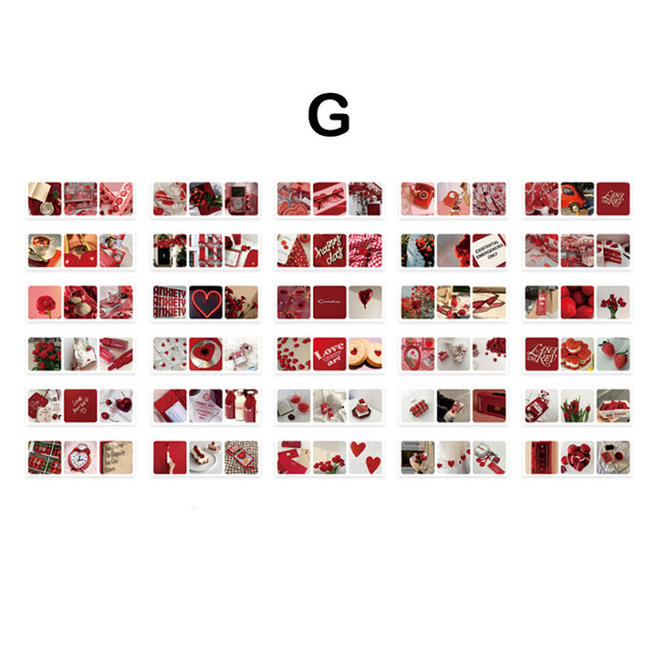 sticker book red color series