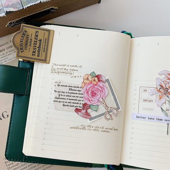 Transparent English Letter Washi Tape for Scrapbook and Art Journal