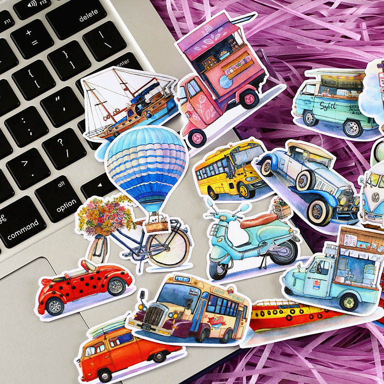 Transportation Stickers 20PCS for Scrapbook and Journaling – ViVi ...