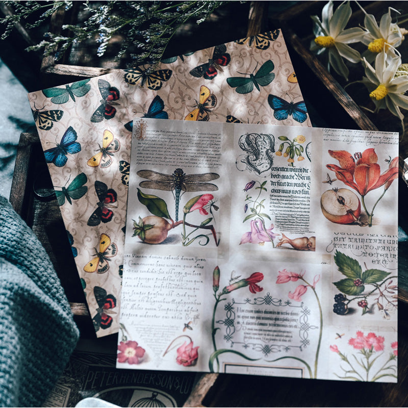 JU Vintage Nature Scrapbook Paper Pad – ViVi Stationery