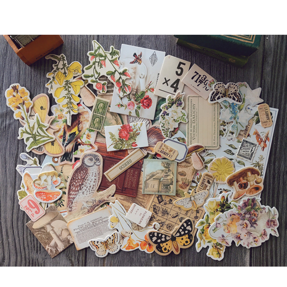 ZX Vintage Botanical Scrapbook Papers for Junk Journal and Scrapbooking ...