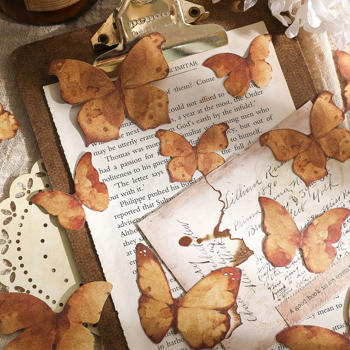 vintage butterfly stickers