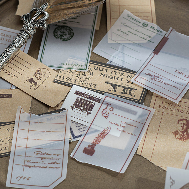 Vintage Master Letter Decorative Papers for Scrapbook and Art Journal ...
