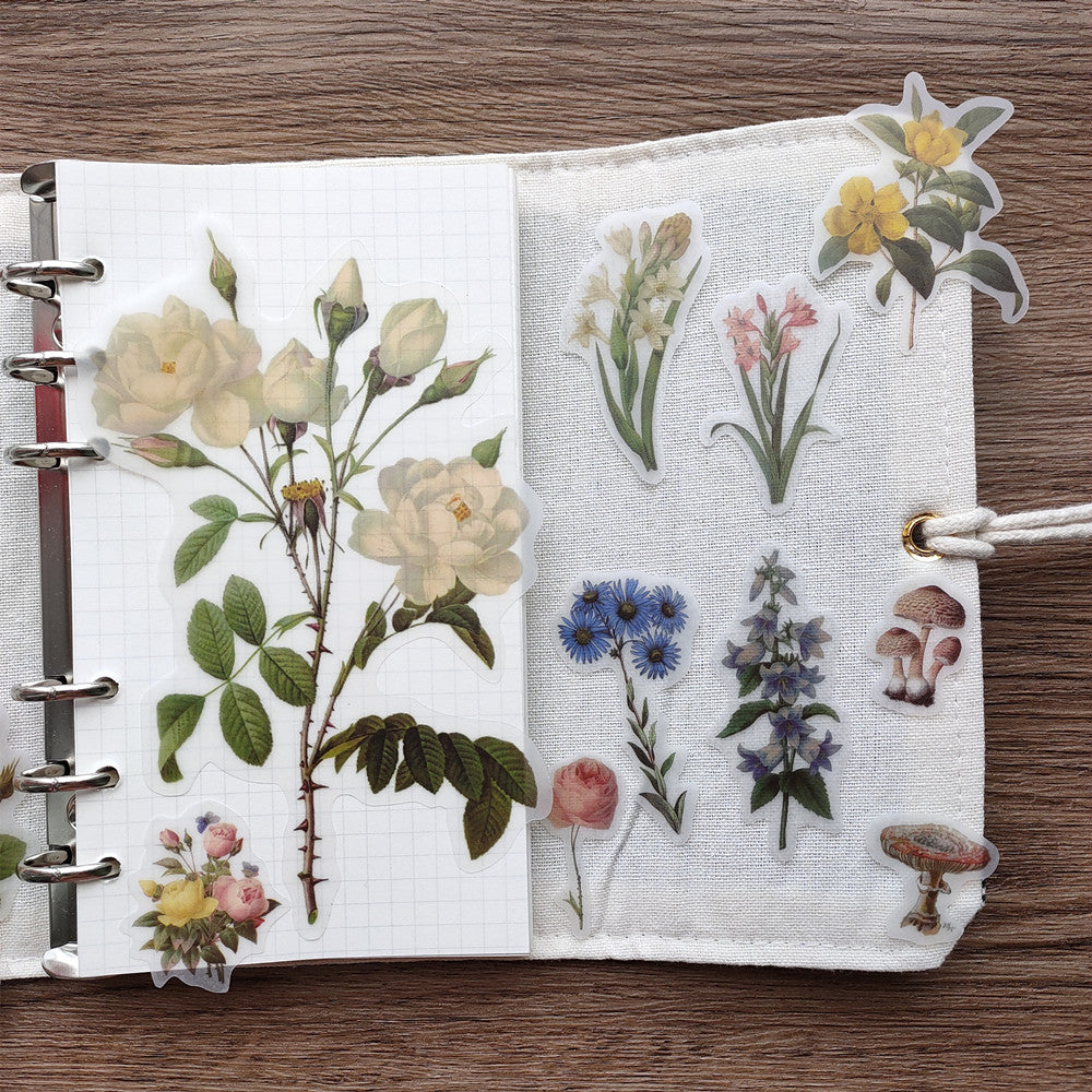 Vellum Flower Stickers for Scrapbooking and Journal – ViVi Stationery