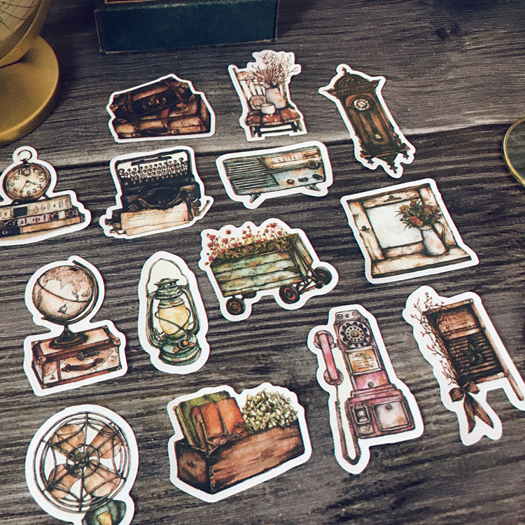 Vintage Furniture Theme Decorative Stickers for Scrapbooking and Journal –  ViVi Stationery