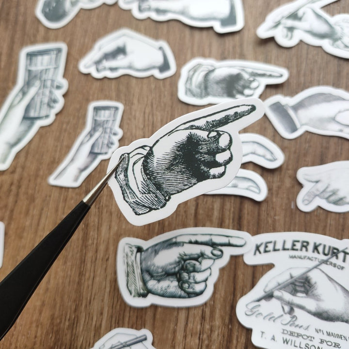 Vintage Style Decorative Hand Sticker For Scrapbooking Journal – ViVi ...