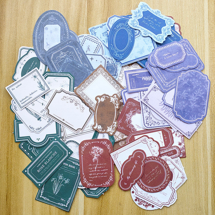 vintage label stickers for scrapbooking