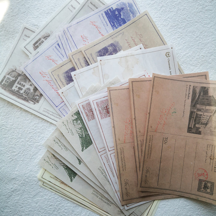 vintage memo sheets 40pcs