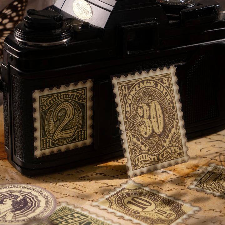 vintage stamp stickers
