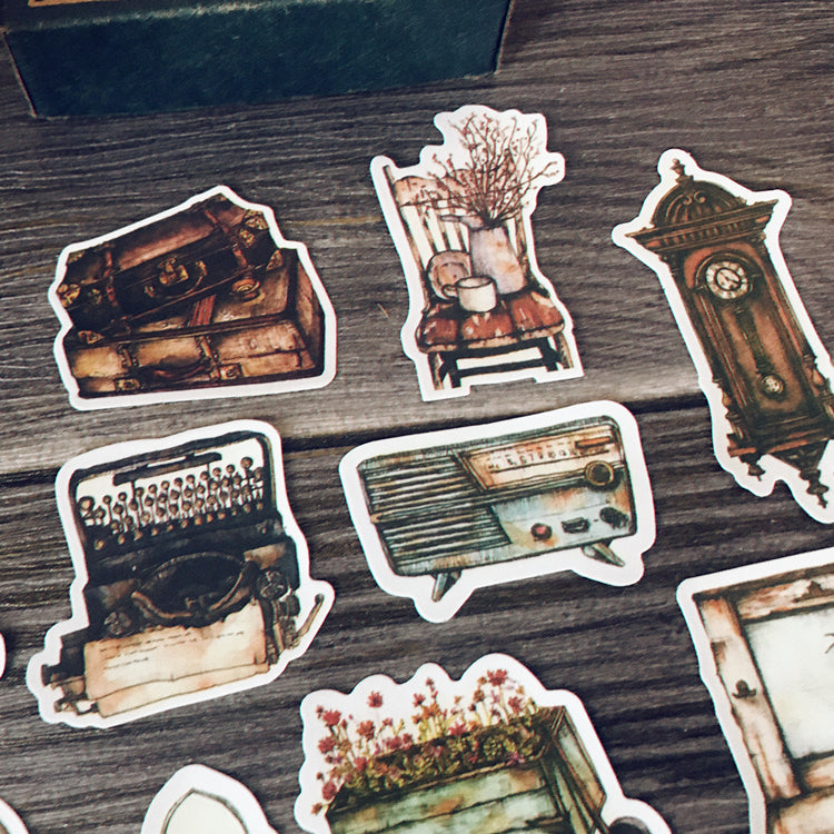 Vintage Furniture Theme Decorative Stickers for Scrapbooking and Journal –  ViVi Stationery