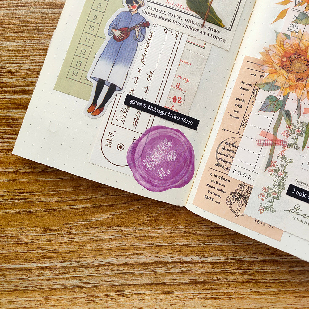 Wax Seal Theme Sticker For Scrapbooking And Art Journal Vivi Stationery