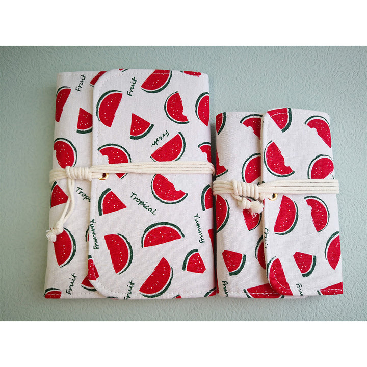 watermelon fabric journal