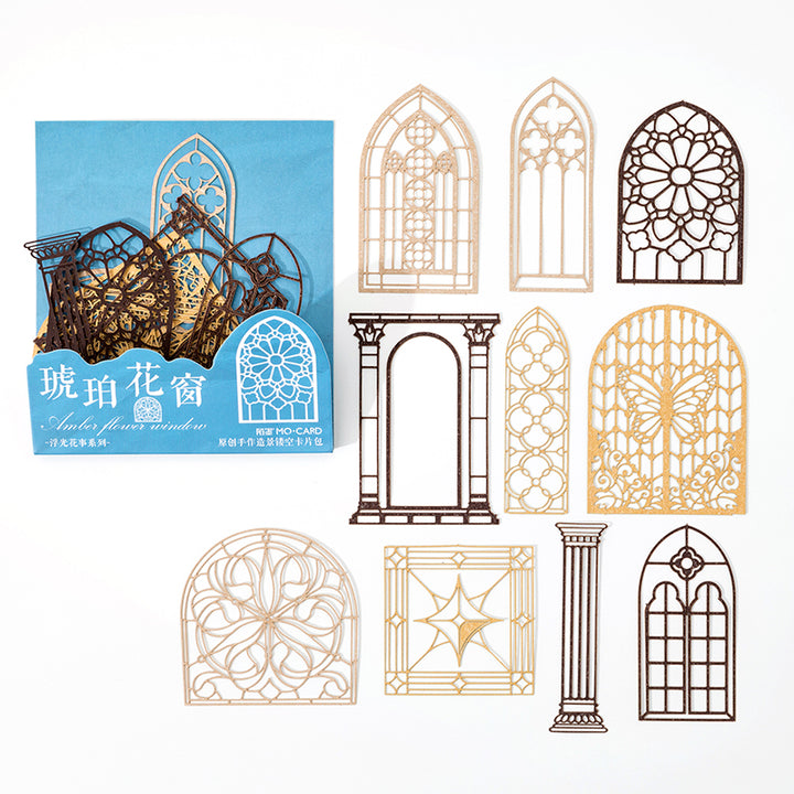 window  and door die cut paper