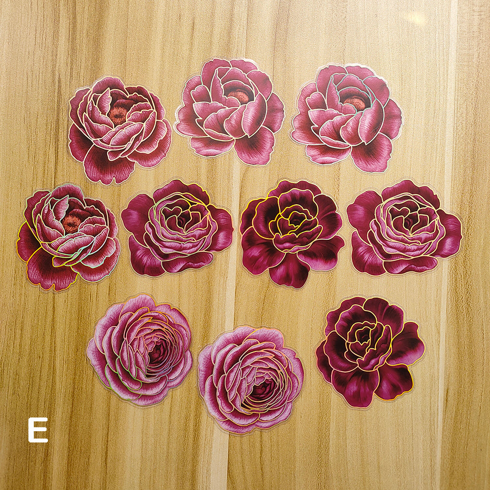 GOOD DAY Blooming Flower Stickers for Scrapbooking and Art Journal ...
