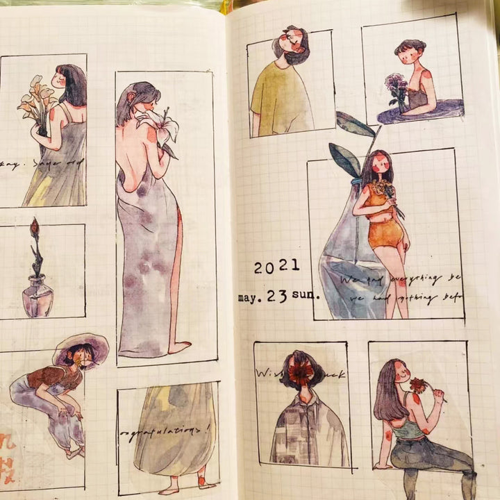 women washi tape for art journal